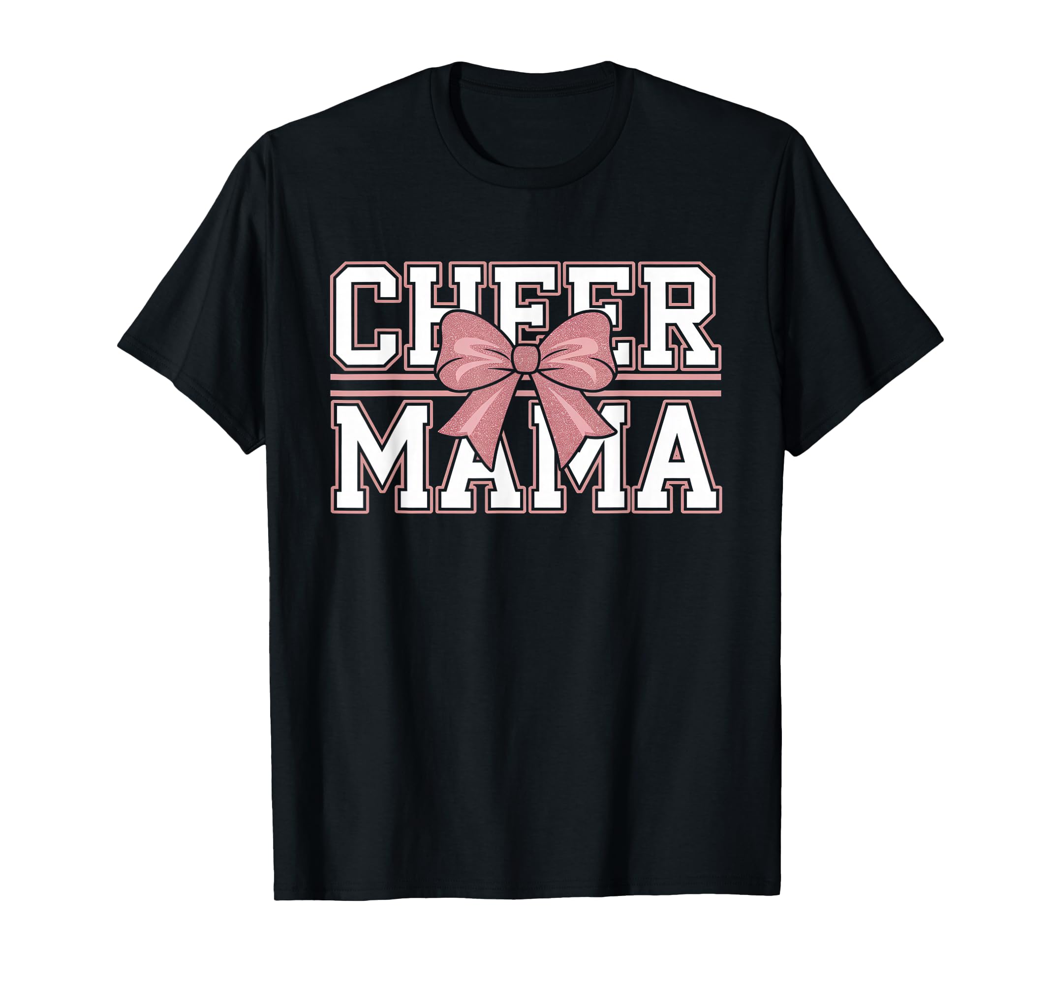 Cheer Mom Mother Bow Cheerleader Game T-Shirt - Custom Art Print Unisex - T-Shirt, Sweatshirt, Hoodie