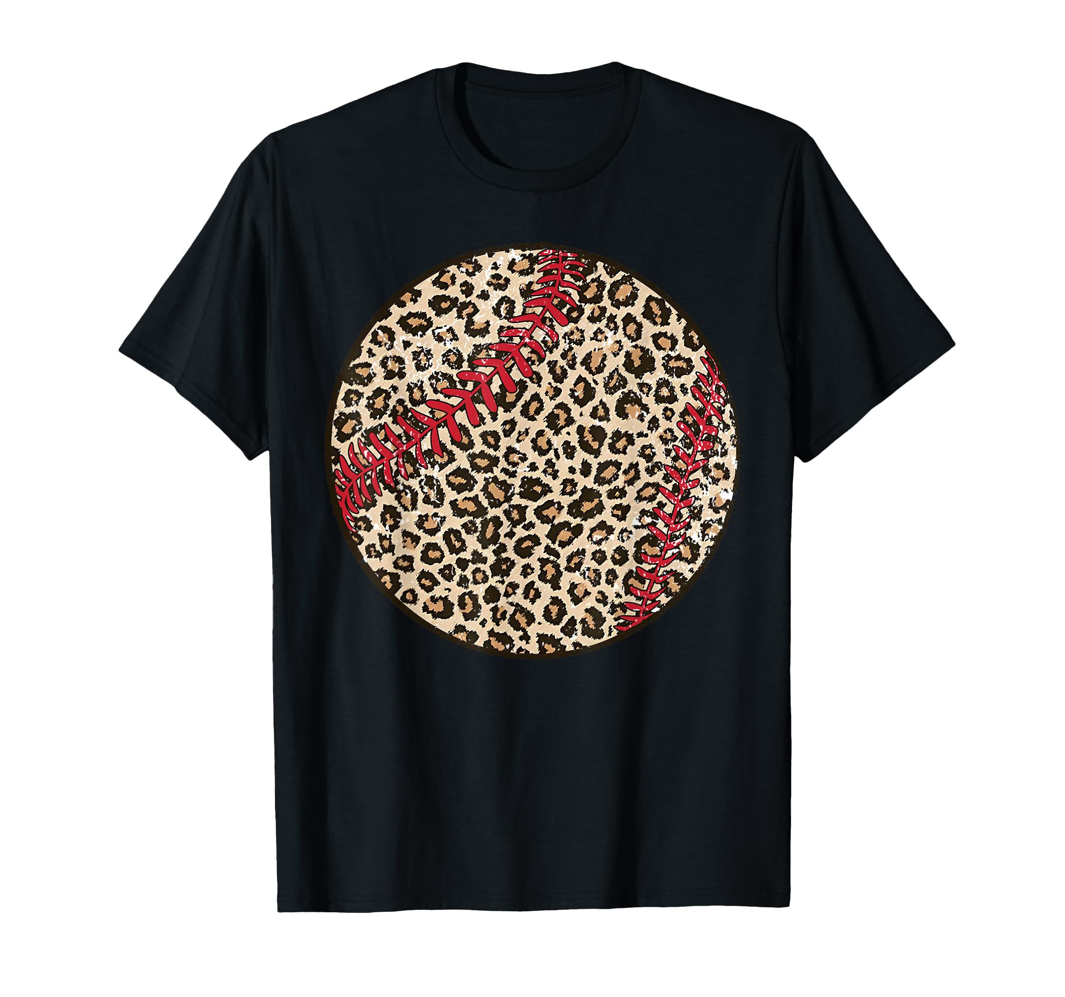 Leopard Baseball Season Baseball Mom T-Shirt - Unique Graphic Men Women - T-Shirt, Sweatshirt, Hoodie