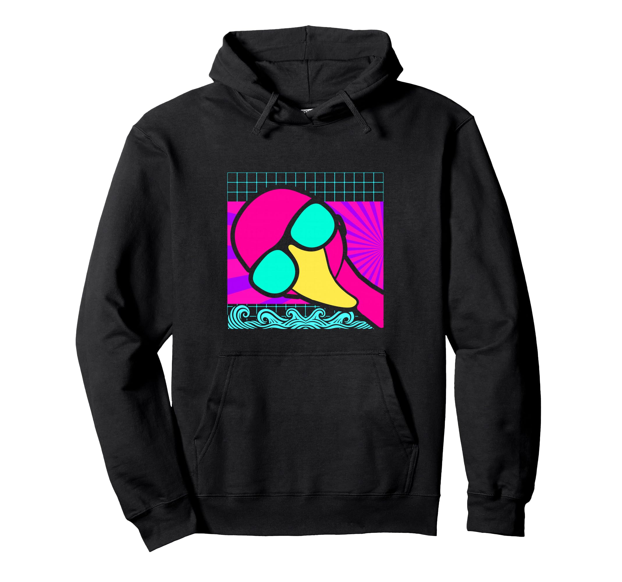Aesthetic Vaporwave Outfits Flamingo Hoodie - Minimalist Print for Adults - T-Shirt, Sweatshirt, Hoodie