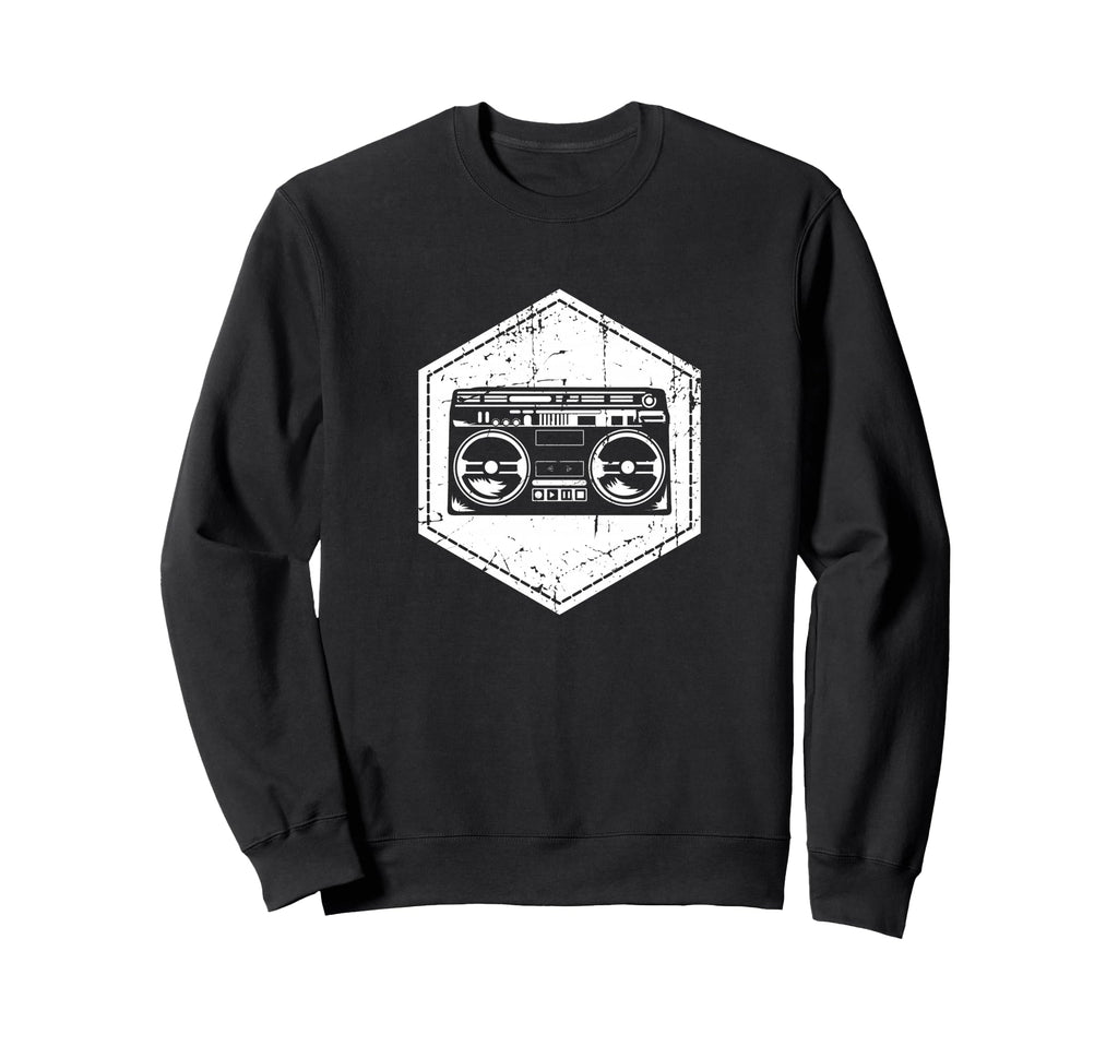 Boombox Rap Music 90S Hip Hop Party Sweatshirt - Novelty Apparel Men Women - T-Shirt, Sweatshirt, Hoodie