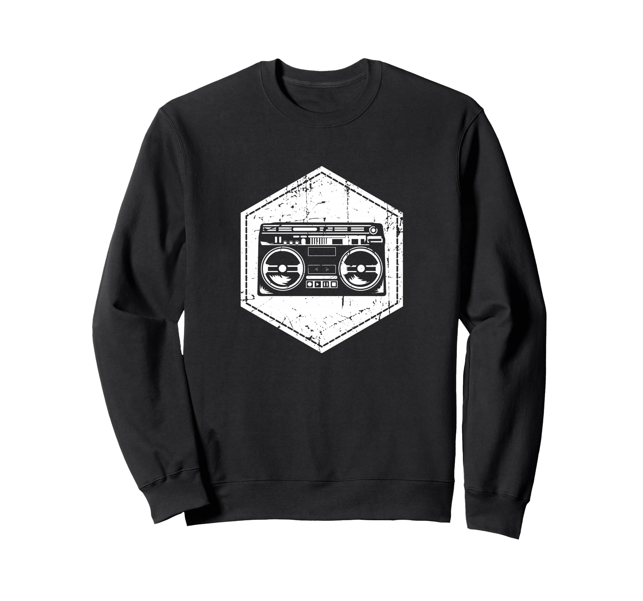 Boombox Rap Music 90S Hip Hop Party Sweatshirt - Novelty Apparel Men Women - T-Shirt, Sweatshirt, Hoodie