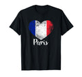 Paris France Distressed French Flag T-Shirt - Streetwear Style Men Women - T-Shirt, Sweatshirt, Hoodie