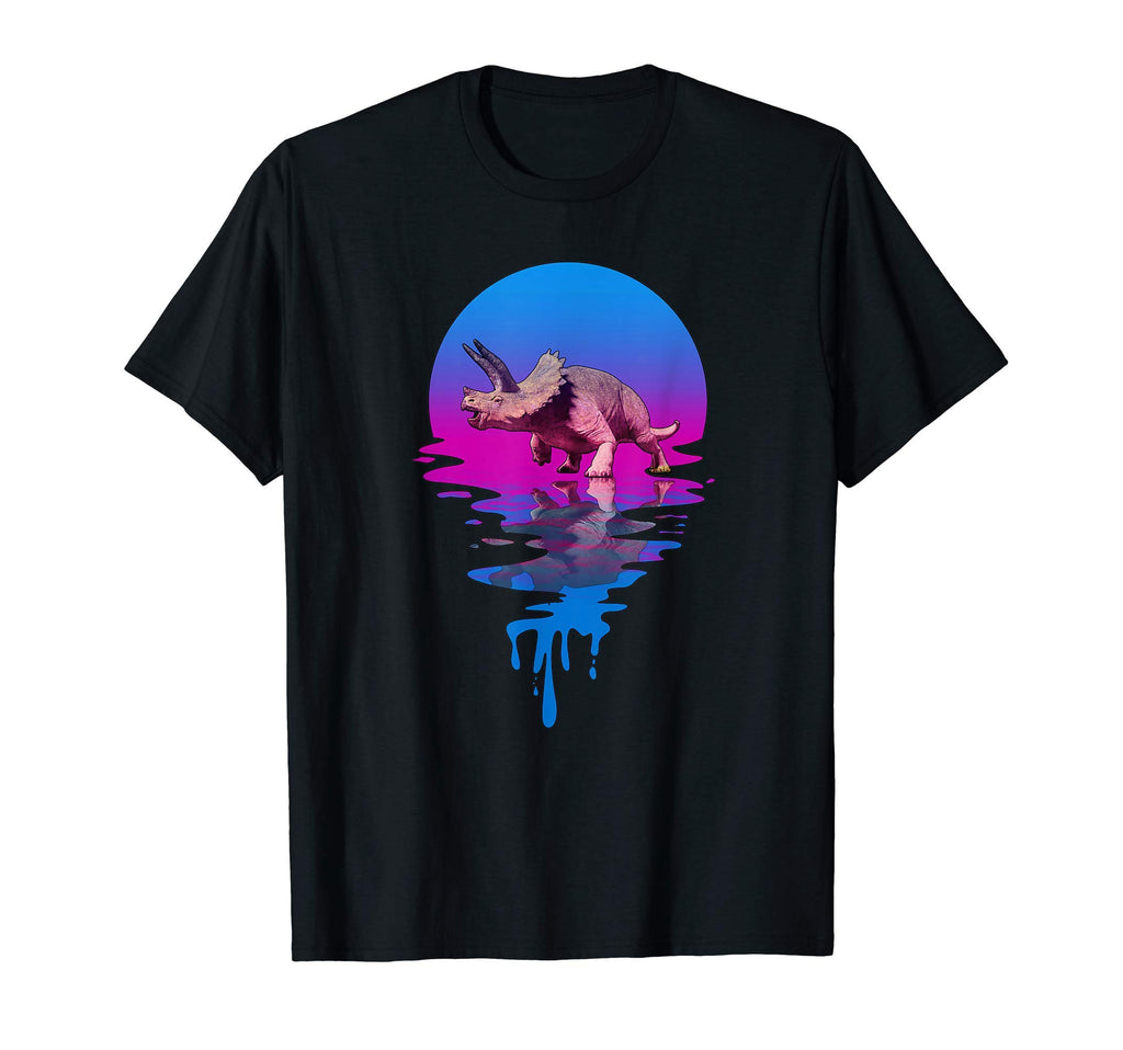 Sunset Triceratops T-Shirt - Novelty Apparel Men Women - T-Shirt, Sweatshirt, Hoodie