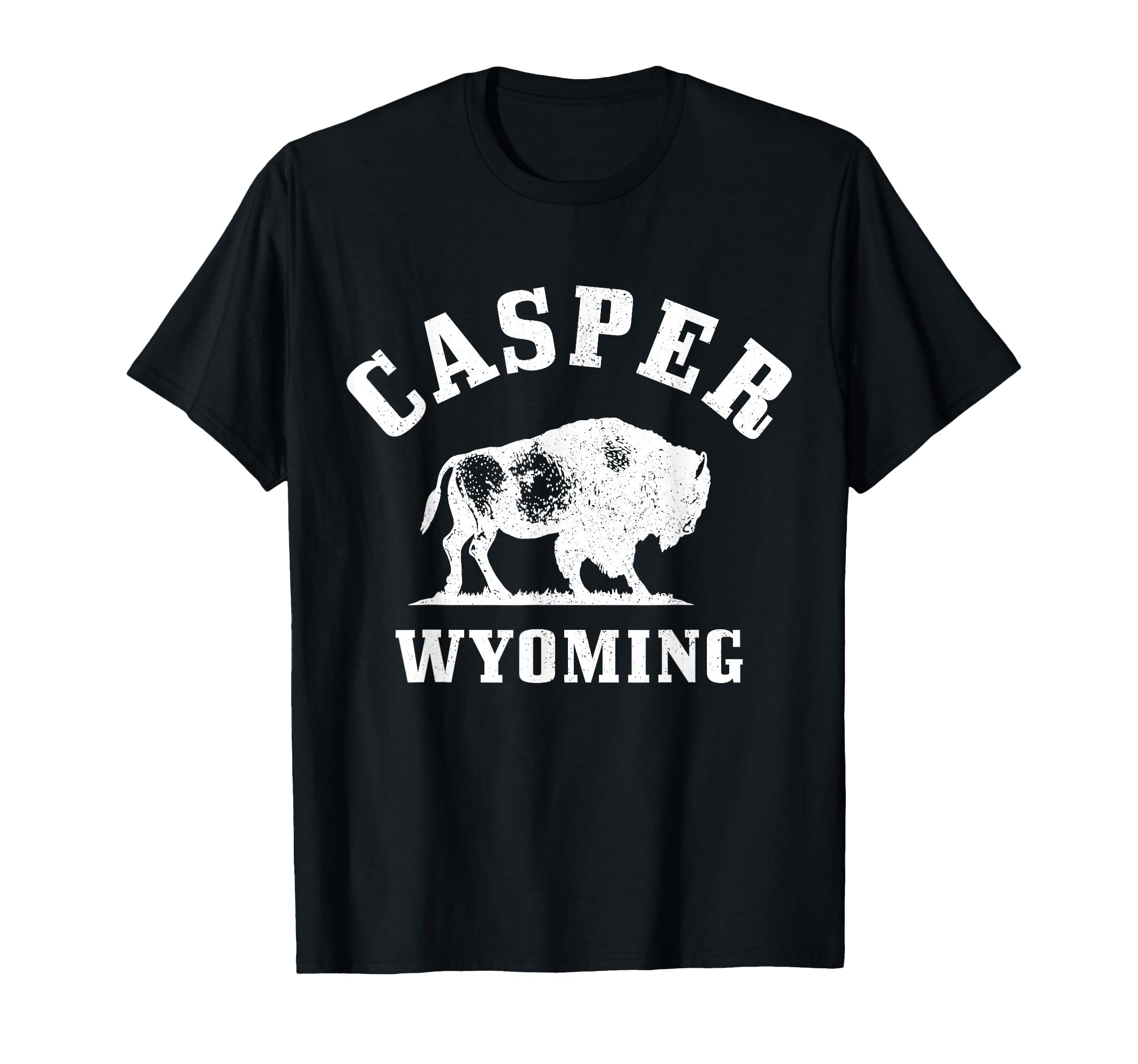 Casper Wyoming Cowboy State Bison T-Shirt - Custom Art Print Men Women - T-Shirt, Sweatshirt, Hoodie
