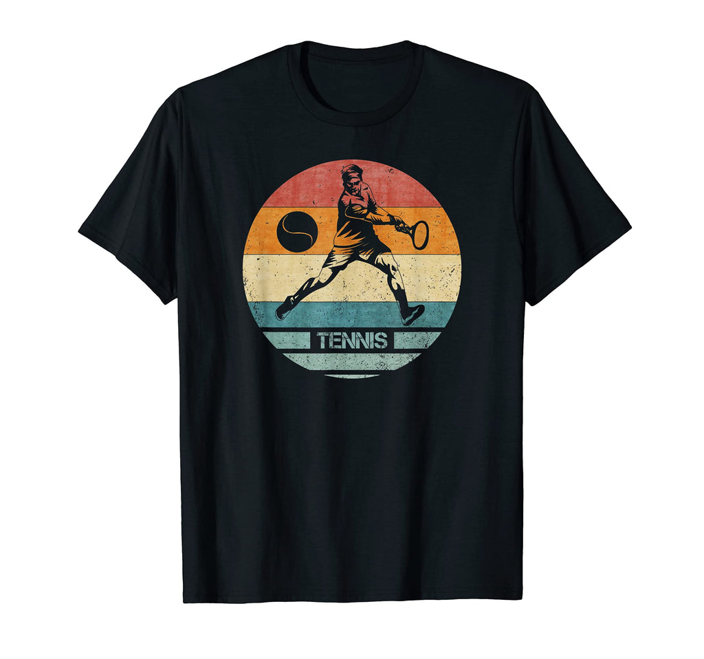Tennis Player Team Silhouette Sunset T-Shirt - Minimalist Print Men Women - T-Shirt, Sweatshirt, Hoodie