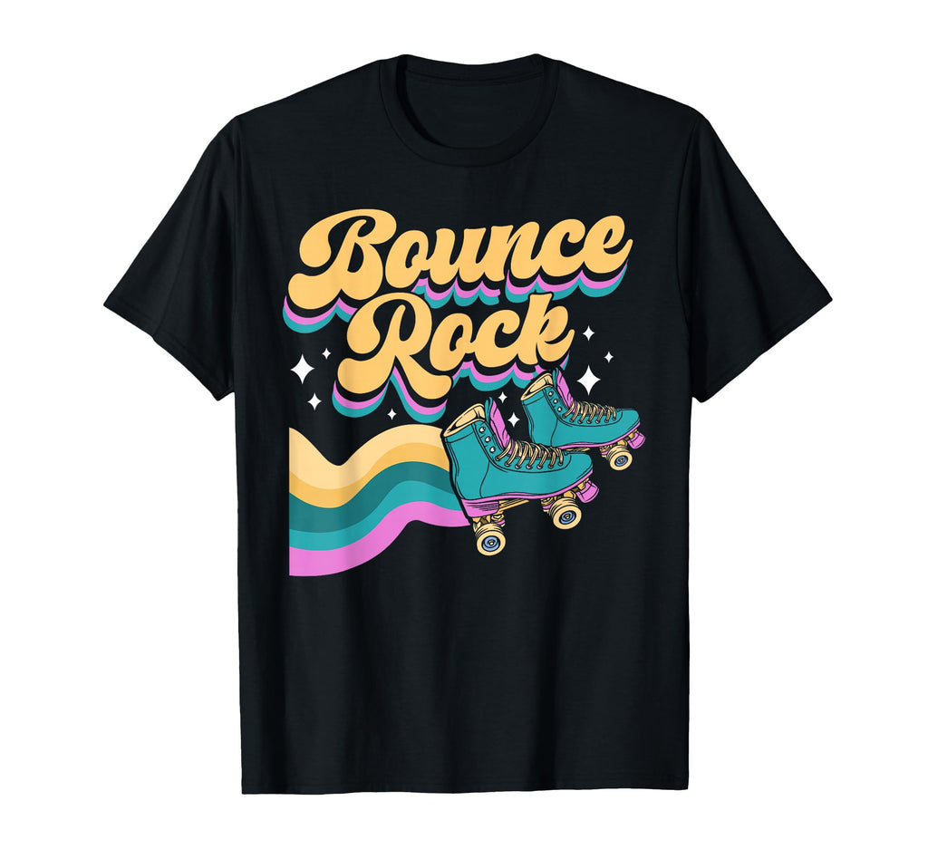 Roller Skating Skate 1970S Bounce Rock T-Shirt - Novelty Apparel Unisex - T-Shirt, Sweatshirt, Hoodie