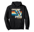 44Th Birthday June 1980 Cassette Gifts Hoodie - Minimalist Print Unisex - T-Shirt, Sweatshirt, Hoodie