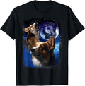 Corgis howl at the moon meme merch Shop - Adult & Kids T-Shirts, Sweatshirts & Hoodies apparel design preview 1