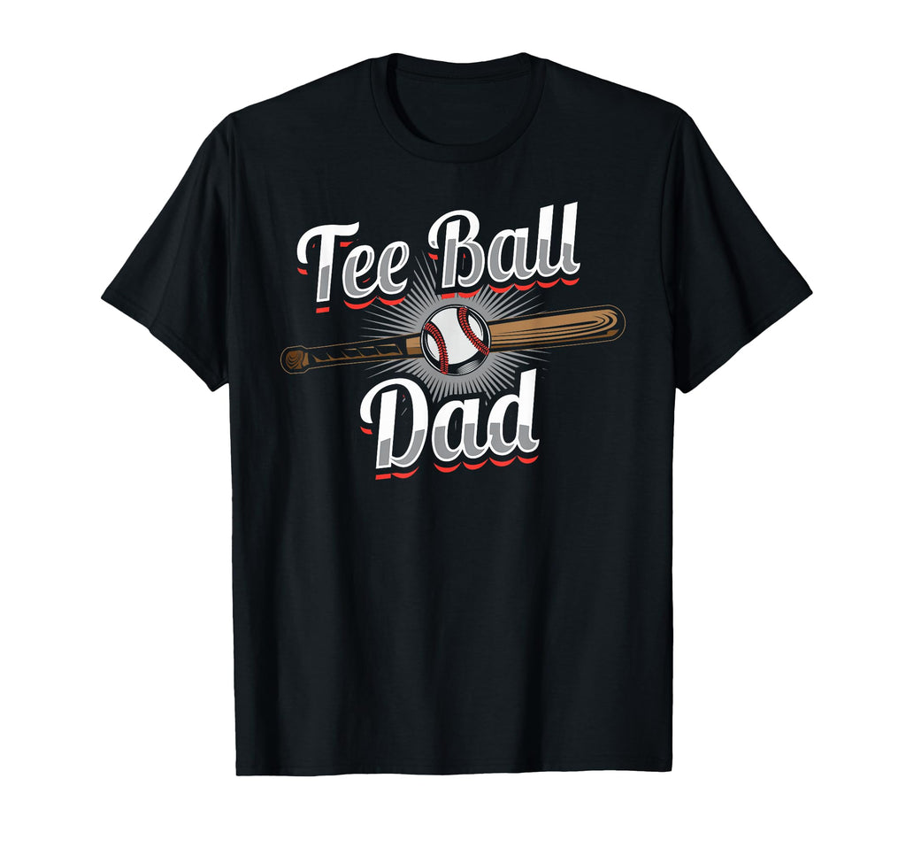Ball Dad Baseball T Ball Player T-Shirt - Minimalist Print Men Women - T-Shirt, Sweatshirt, Hoodie