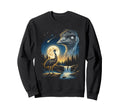 Emu Howling To Moon Meme Sweatshirt - Casual Everyday Wear for Adults - T-Shirt, Sweatshirt, Hoodie