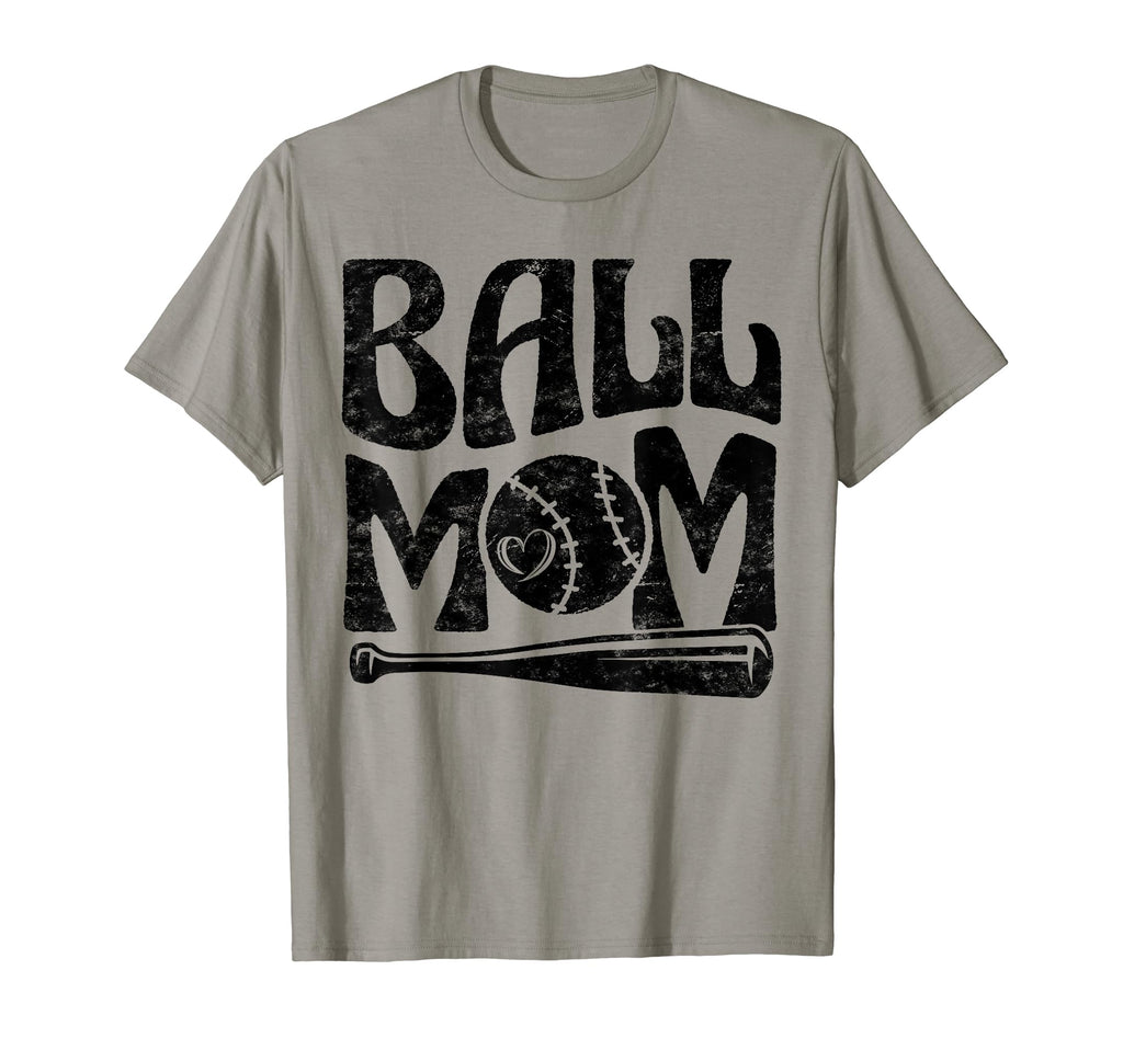 Baseball Mom Pride Heart And Bat T-Shirt - Fun Novelty Design Men Women - T-Shirt, Sweatshirt, Hoodie
