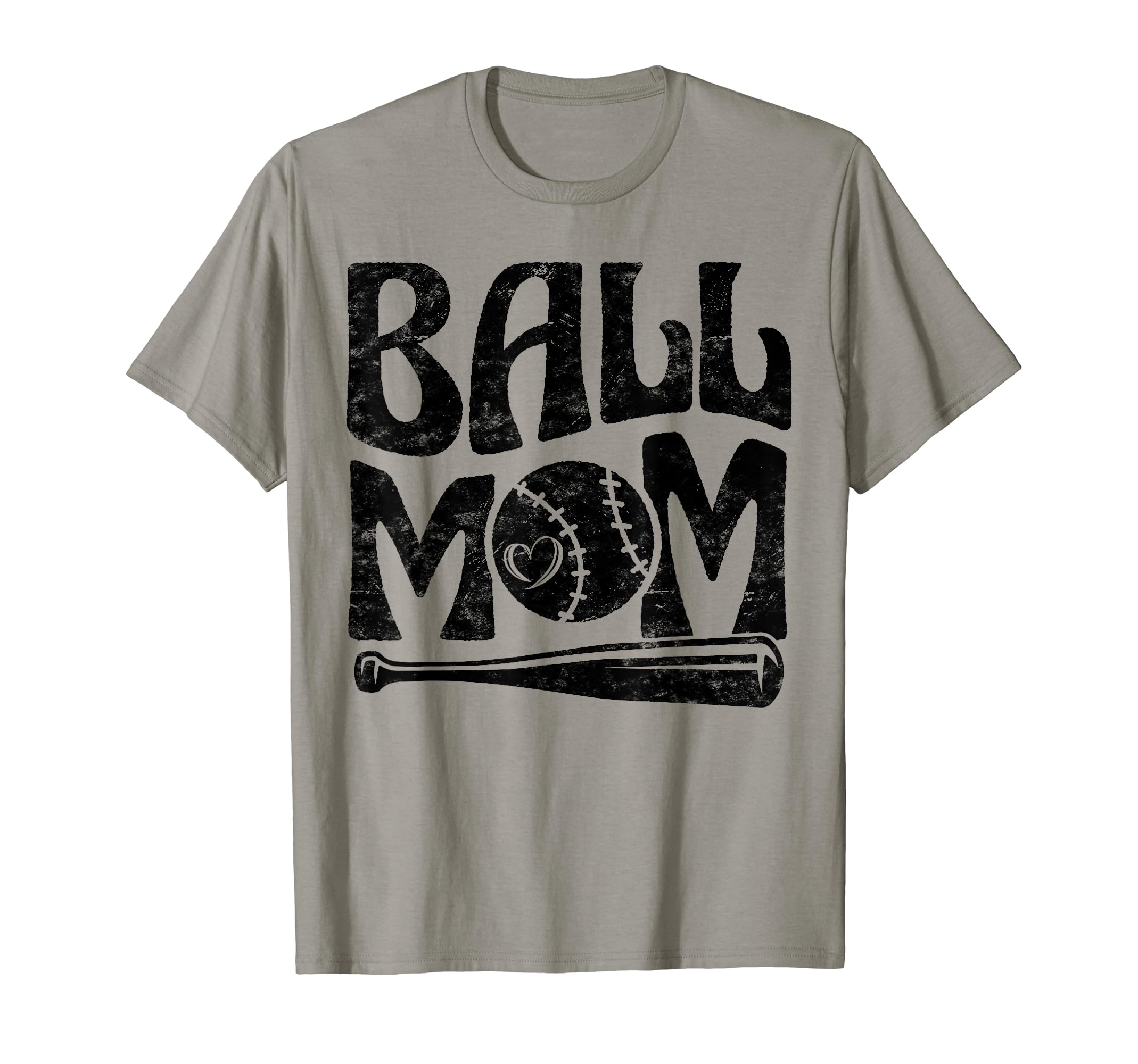 Baseball Mom Pride Heart And Bat T-Shirt - Fun Novelty Design Men Women - T-Shirt, Sweatshirt, Hoodie