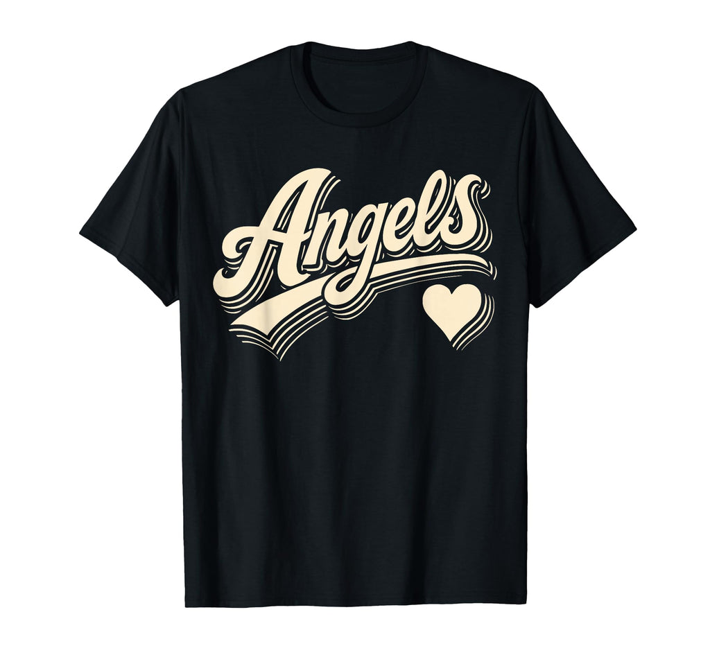 Angels Script Heart Gift T-Shirt - Casual Everyday Wear for Adults - T-Shirt, Sweatshirt, Hoodie