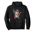 Funny Sloth Rock Music Guitar Player Hoodie - Minimalist Print Unisex - T-Shirt, Sweatshirt, Hoodie