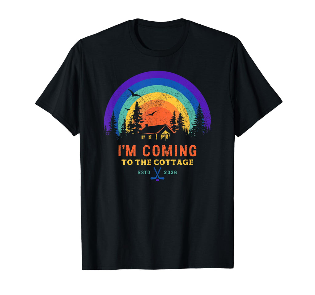 Cottage Canada Cozy Lgbtq Rainbow Sweatshirt - Trendy Graphic Men Women - T-Shirt, Sweatshirt, Hoodie