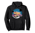Colorful Muscle Cars Diner Night Scene Hoodie - Custom Art Print Men Women - T-Shirt, Sweatshirt, Hoodie