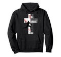 Christian Bible Verse Cross Hoodie - Casual Everyday Wear Men Women - T-Shirt, Sweatshirt, Hoodie