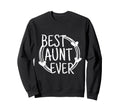 Best Aunt Ever Distressed Sweatshirt - Minimalist Print Men Women - T-Shirt, Sweatshirt, Hoodie