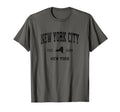 New York City New York Ny Sports Black T-Shirt - Minimalist Print Unisex - T-Shirt, Sweatshirt, Hoodie
