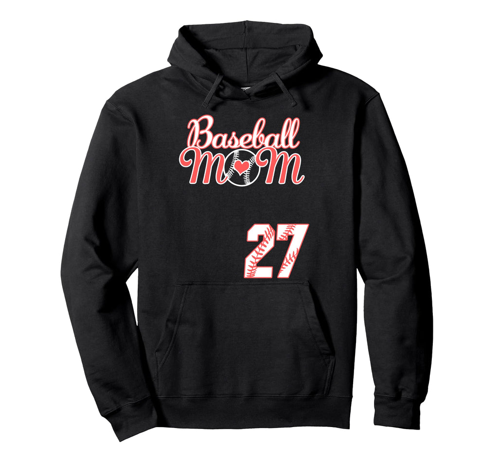 Baseball Mom Mothers Day 27 Baseball Hoodie - Unique Graphic Men Women - T-Shirt, Sweatshirt, Hoodie