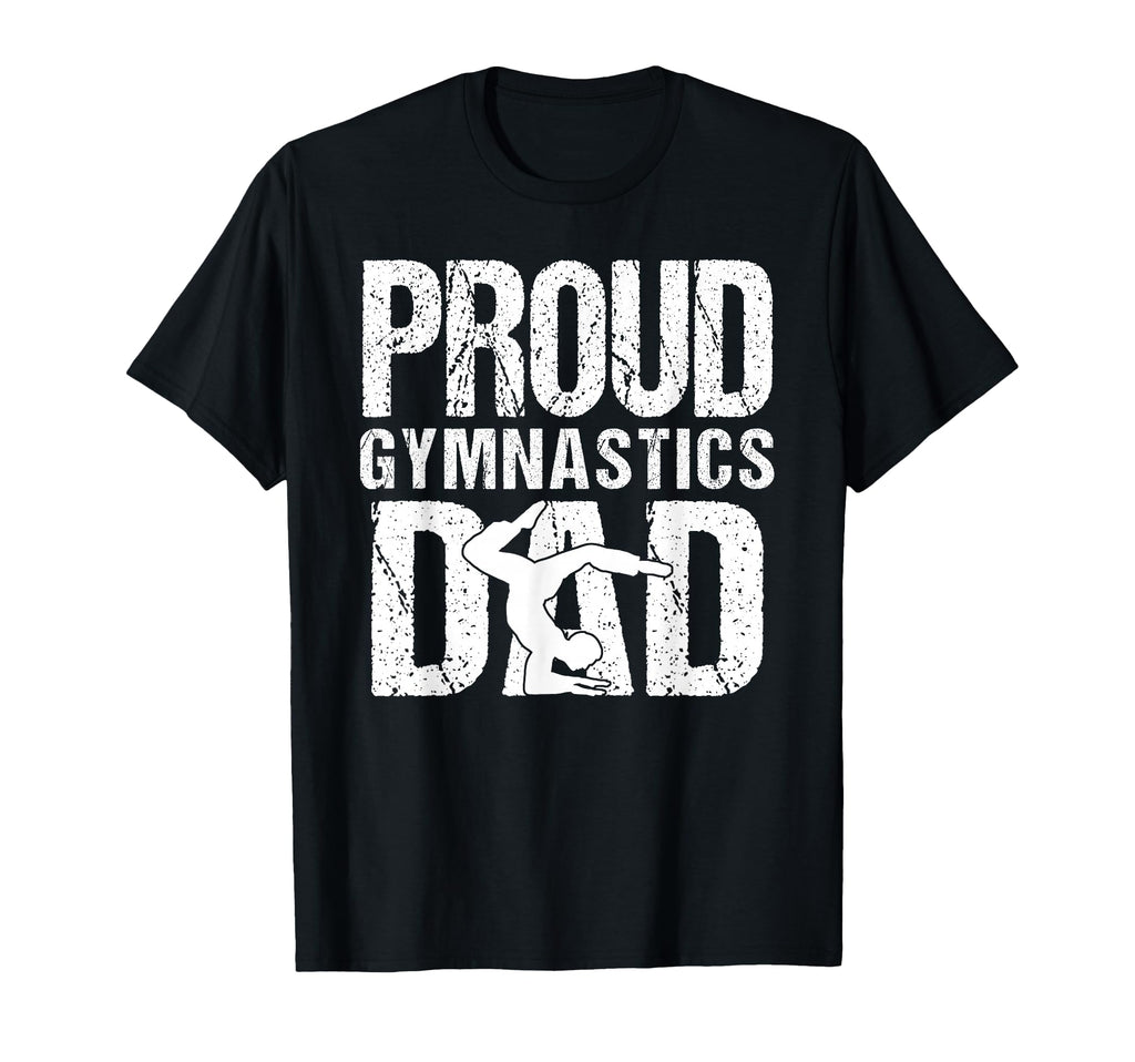 Proud Gymnastics Dad Game Day Sports T-Shirt - Custom Art Print for Adults - T-Shirt, Sweatshirt, Hoodie