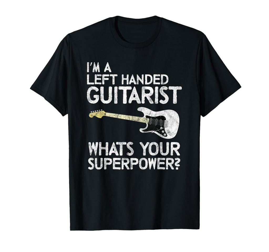 Left Handed Guitarist Lefty Guitar T-Shirt - Custom Art Print for Adults - T-Shirt, Sweatshirt, Hoodie