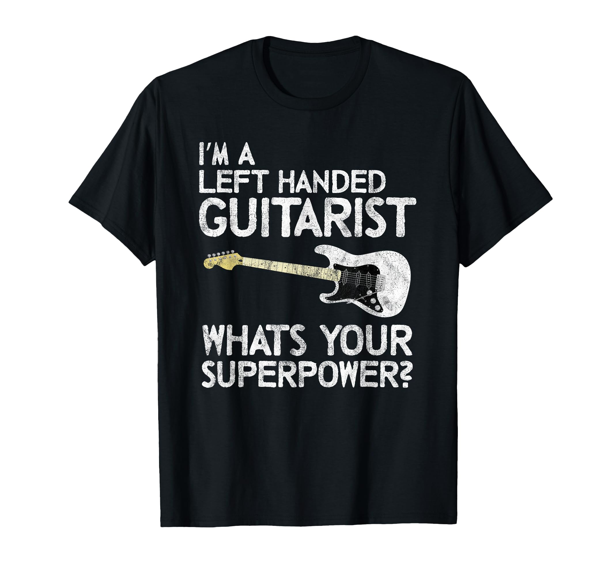 Left Handed Guitarist Lefty Guitar T-Shirt - Custom Art Print for Adults - T-Shirt, Sweatshirt, Hoodie