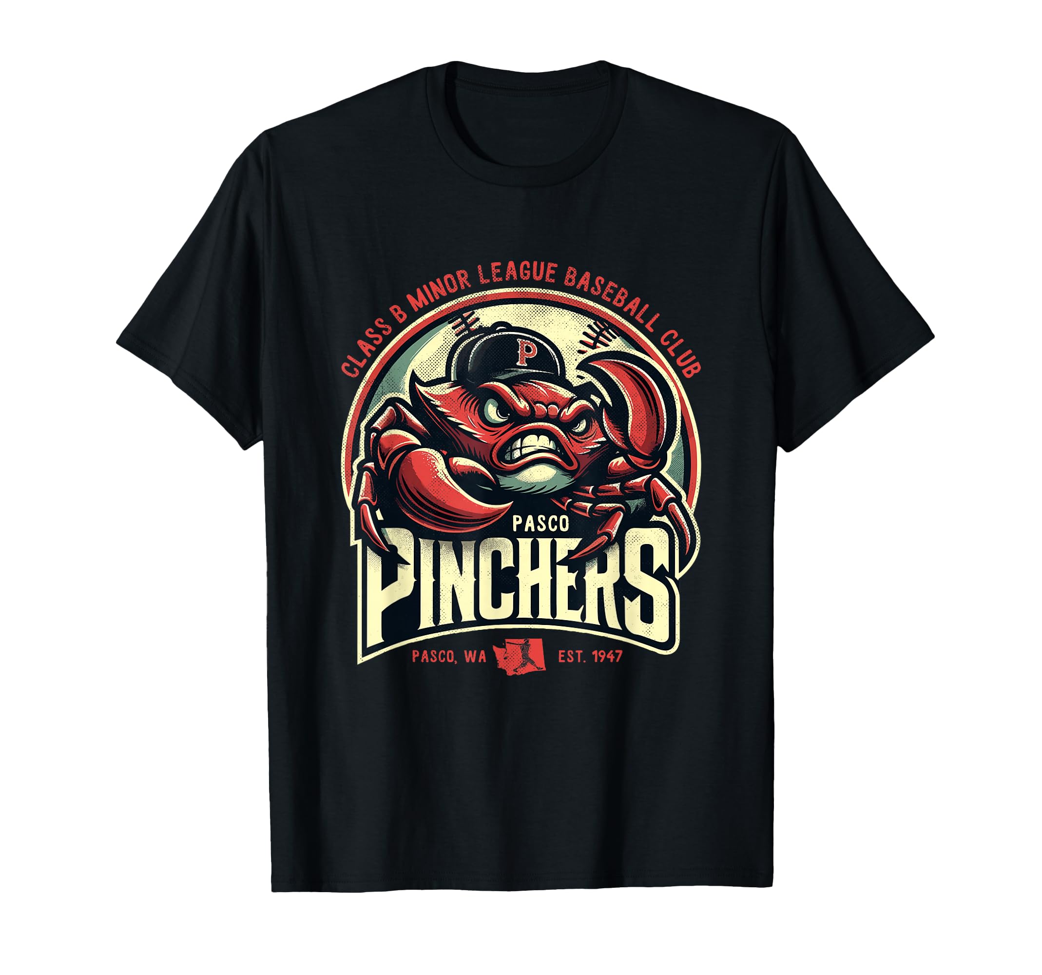 Pasco Pinchers Minor League Baseball Team T-Shirt - Minimalist Print Unisex - T-Shirt, Sweatshirt, Hoodie