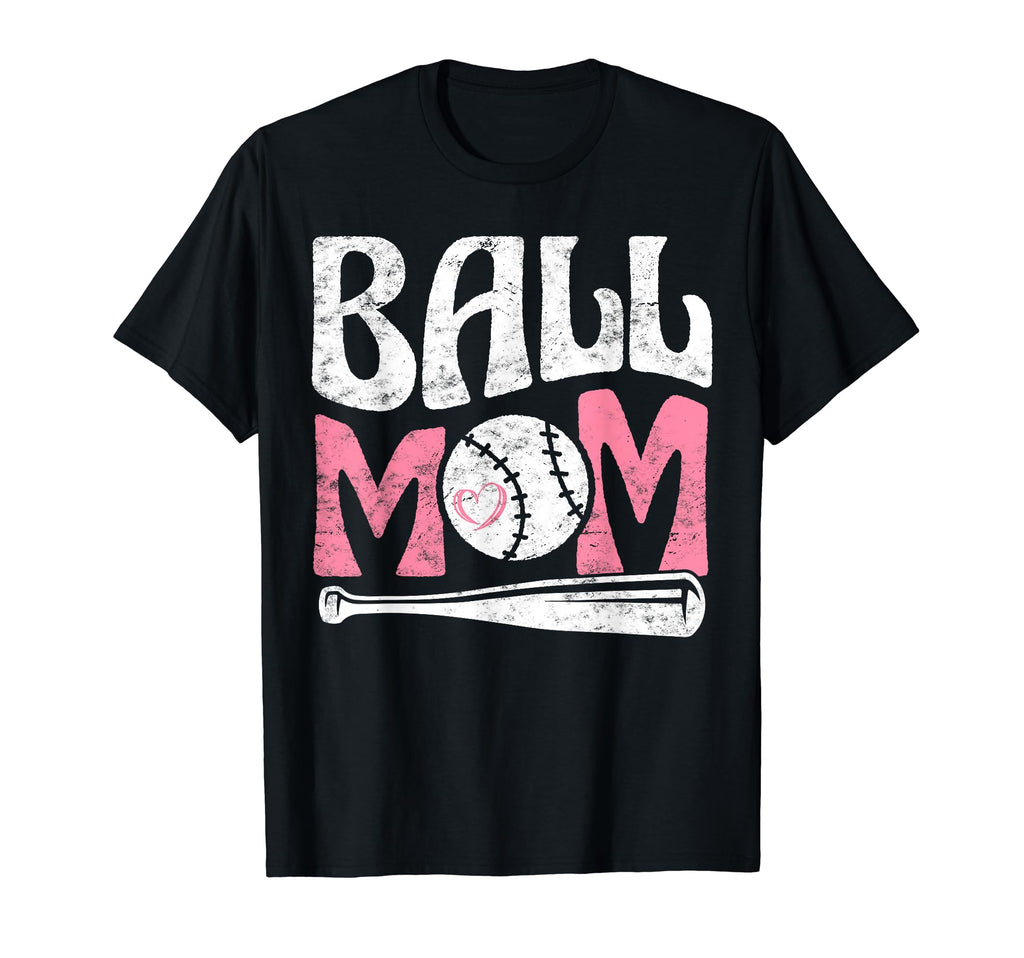 Baseball Mom Pride Heart And Bat Love T-Shirt - Streetwear Style Unisex - T-Shirt, Sweatshirt, Hoodie