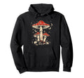 Boho Hippie Mushrooms Natural Moon Hoodie - Minimalist Print for Adults - T-Shirt, Sweatshirt, Hoodie