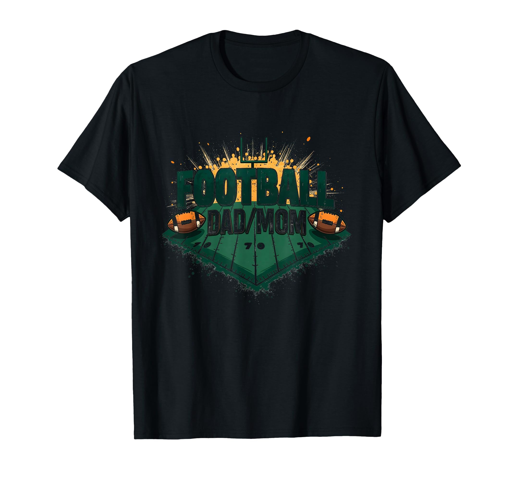 Football Dad Mom Proud Parent Game T-Shirt - Custom Art Print for Adults - T-Shirt, Sweatshirt, Hoodie