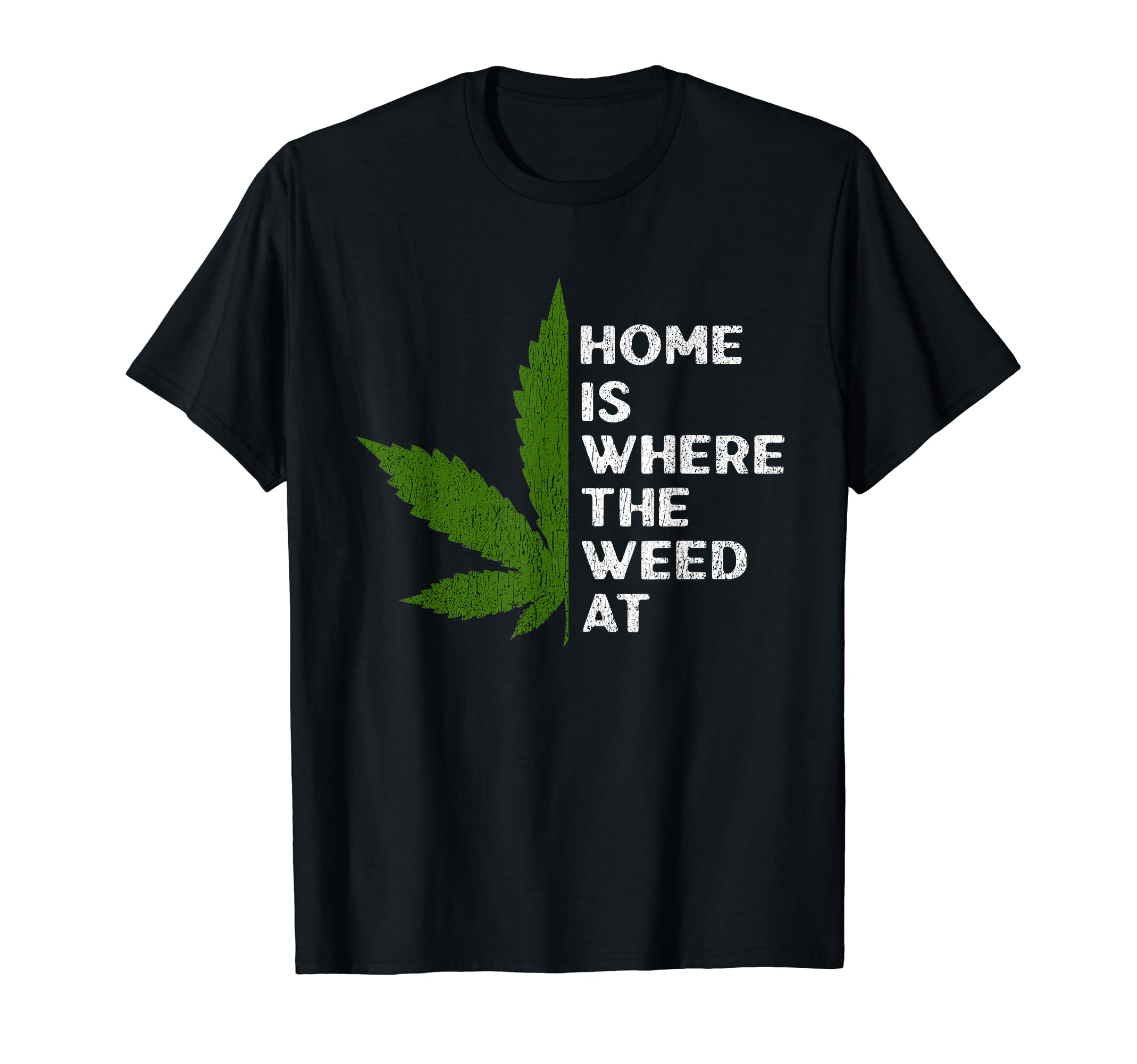 Distressed Weed Cannabis Leaf T-Shirt - Graphic Print for Adults - T-Shirt, Sweatshirt, Hoodie