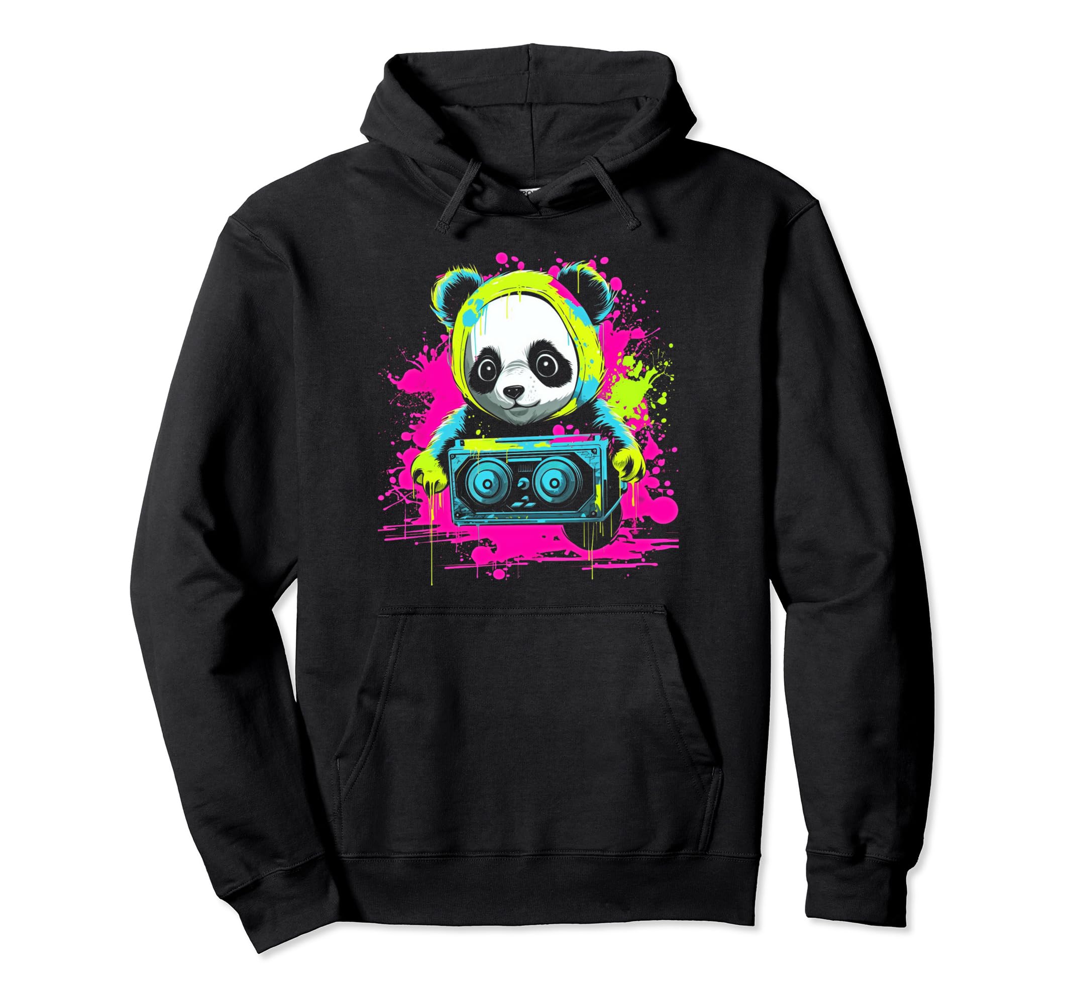 Kawaii Panda Dj Japanese Edm Y2K Hoodie - Trendy Graphic Men Women - T-Shirt, Sweatshirt, Hoodie
