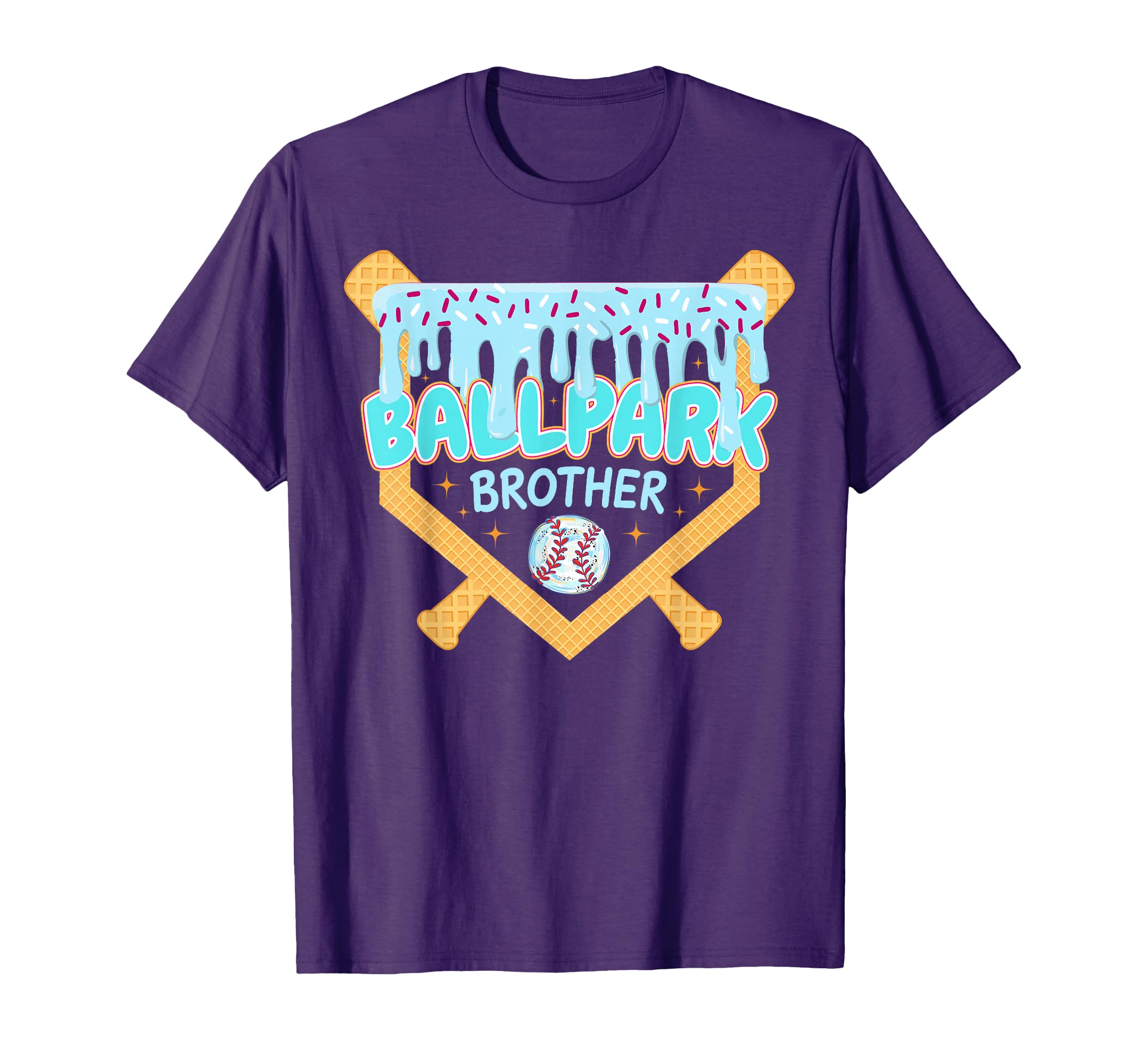 Baseball Drip Ballpark Brother T-Shirt - Casual Everyday Wear for Adults - T-Shirt, Sweatshirt, Hoodie