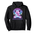 Otaku Grid Sunset Pastel Japanese Hoodie - Fun Novelty Design for Adults - T-Shirt, Sweatshirt, Hoodie