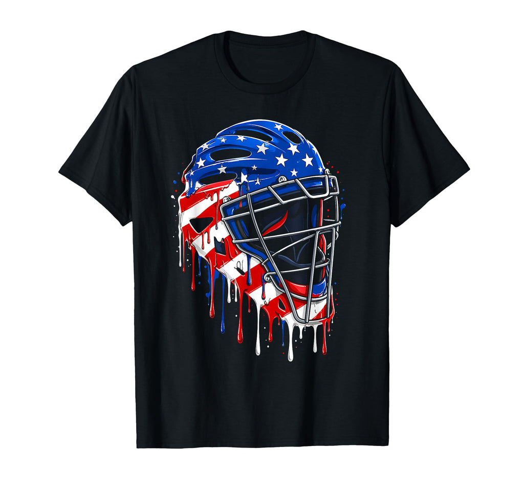Baseball Ice Cream Drip Catcher T-Shirt - Custom Art Print Men Women - T-Shirt, Sweatshirt, Hoodie
