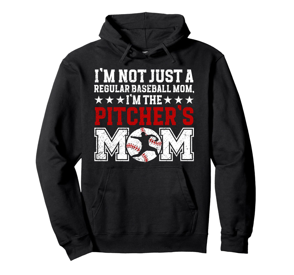 Im Baseball Pitcher Mom Baseball Hoodie - Minimalist Print for Adults - T-Shirt, Sweatshirt, Hoodie