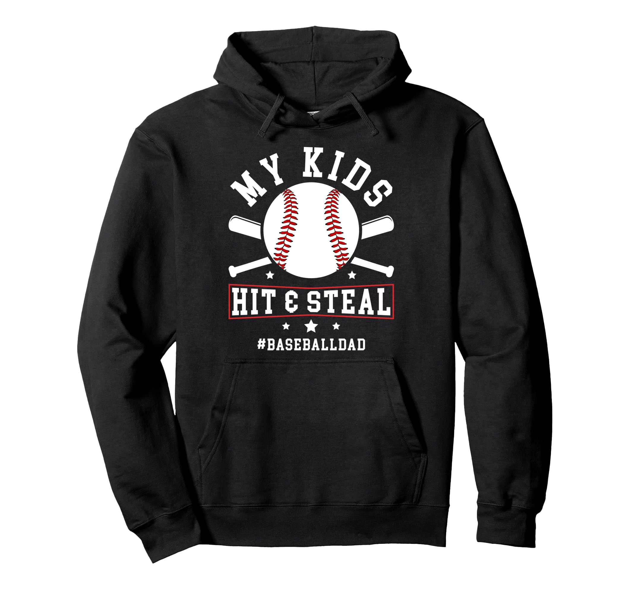 Funny Baseball Dad Baseball Player Father Hoodie - Graphic Print Men Women - T-Shirt, Sweatshirt, Hoodie
