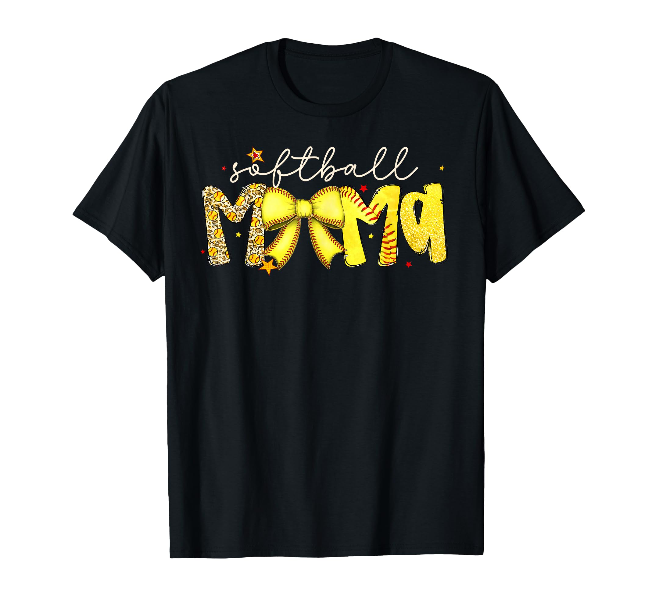 Softball Mama Coquette Softball Game T-Shirt - Custom Art Print Men Women - T-Shirt, Sweatshirt, Hoodie