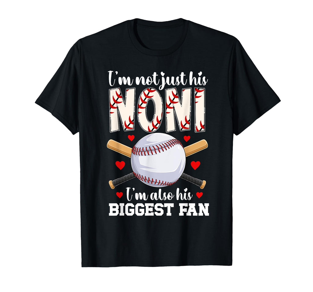 His Biggest Fan Baseball Noni Baseball T-Shirt - Fun Novelty Design Unisex - T-Shirt, Sweatshirt, Hoodie