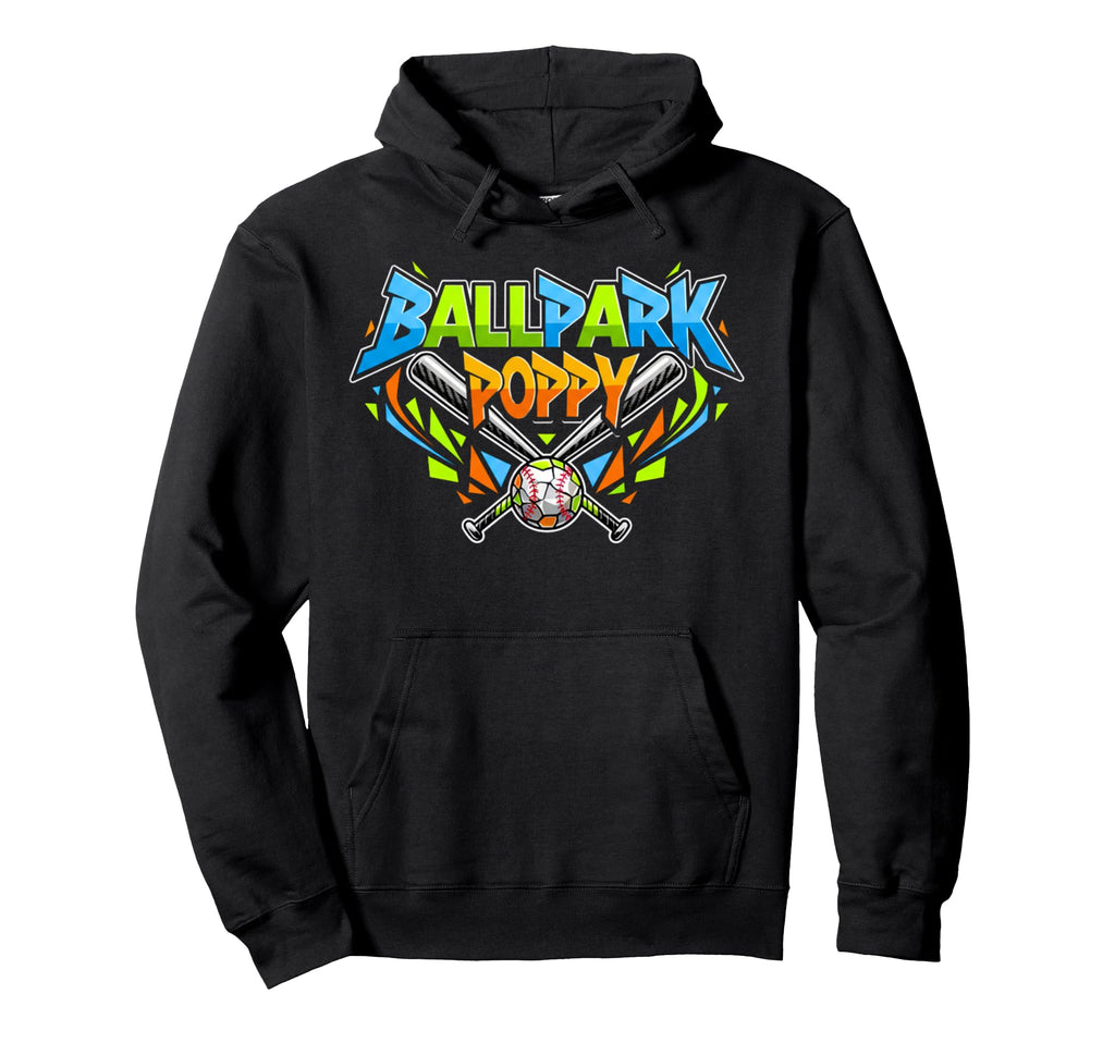 Ballpark Poppy Softball And Baseball Hoodie - Graphic Print Men Women - T-Shirt, Sweatshirt, Hoodie