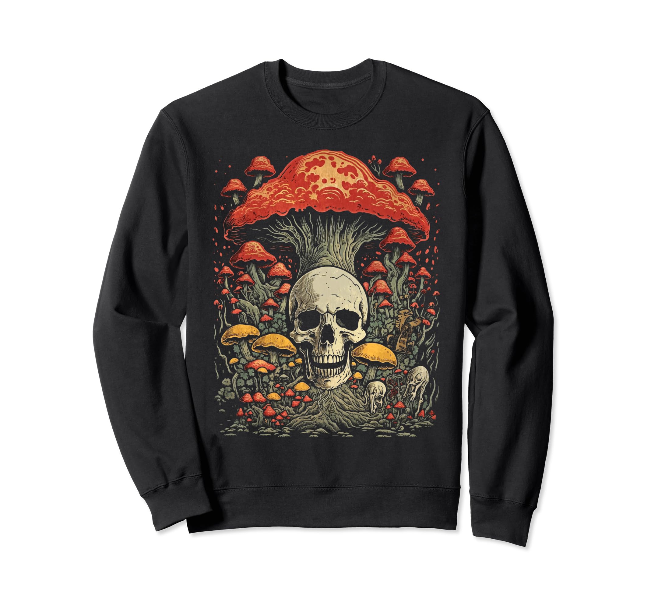 Grunge Mushroom Goth Fungi 61 Sweatshirt - Graphic Print Men Women - T-Shirt, Sweatshirt, Hoodie