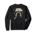 English Bulldog Smoking Cigarette Sweatshirt - Custom Art Print Unisex - T-Shirt, Sweatshirt, Hoodie