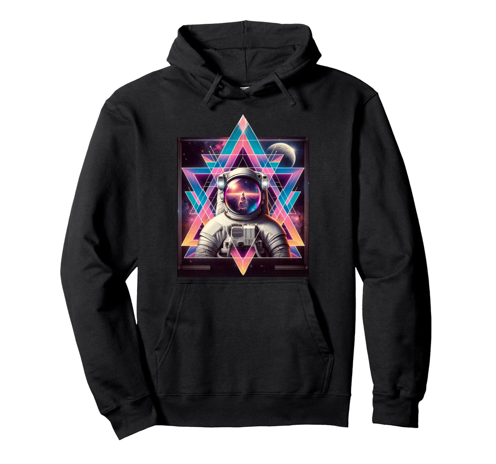 Astronaut Sci Fi Space Lover Vaporwave Hoodie - Custom Art Print Men Women - T-Shirt, Sweatshirt, Hoodie