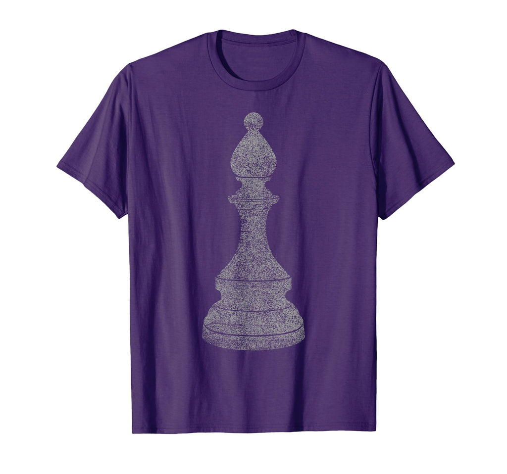 Distressed Chess Piece Bishop Chess T-Shirt - Aesthetic Graphic Unisex - T-Shirt, Sweatshirt, Hoodie