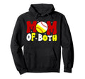 Mom Both Groovy Baseball Softball Mom Hoodie - Streetwear Style Men Women - T-Shirt, Sweatshirt, Hoodie