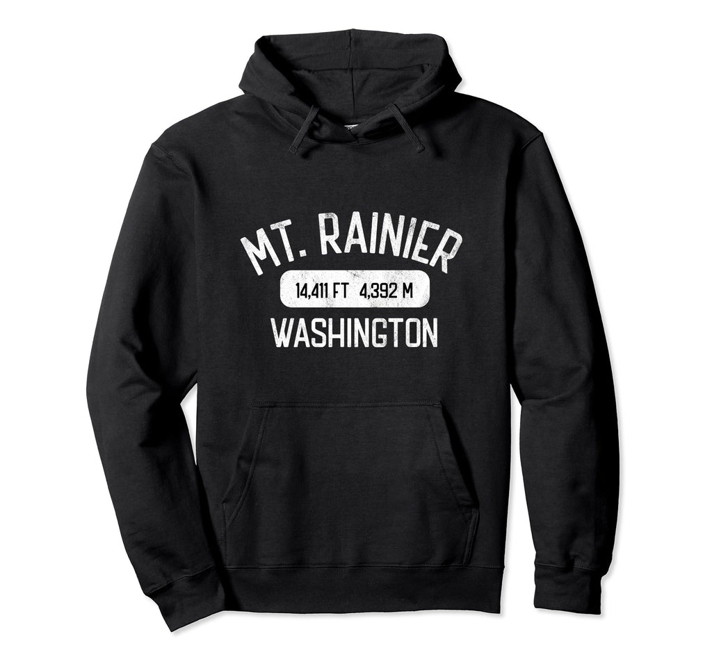 Mount Rainier Washington Athletic Hoodie - Unique Graphic Men Women - T-Shirt, Sweatshirt, Hoodie