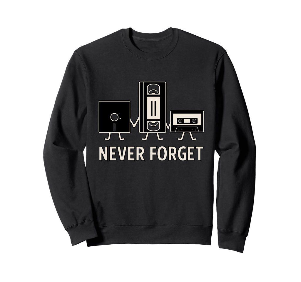 Funny Music Cassette Tape Vhs Sweatshirt - Unique Graphic for Adults - T-Shirt, Sweatshirt, Hoodie