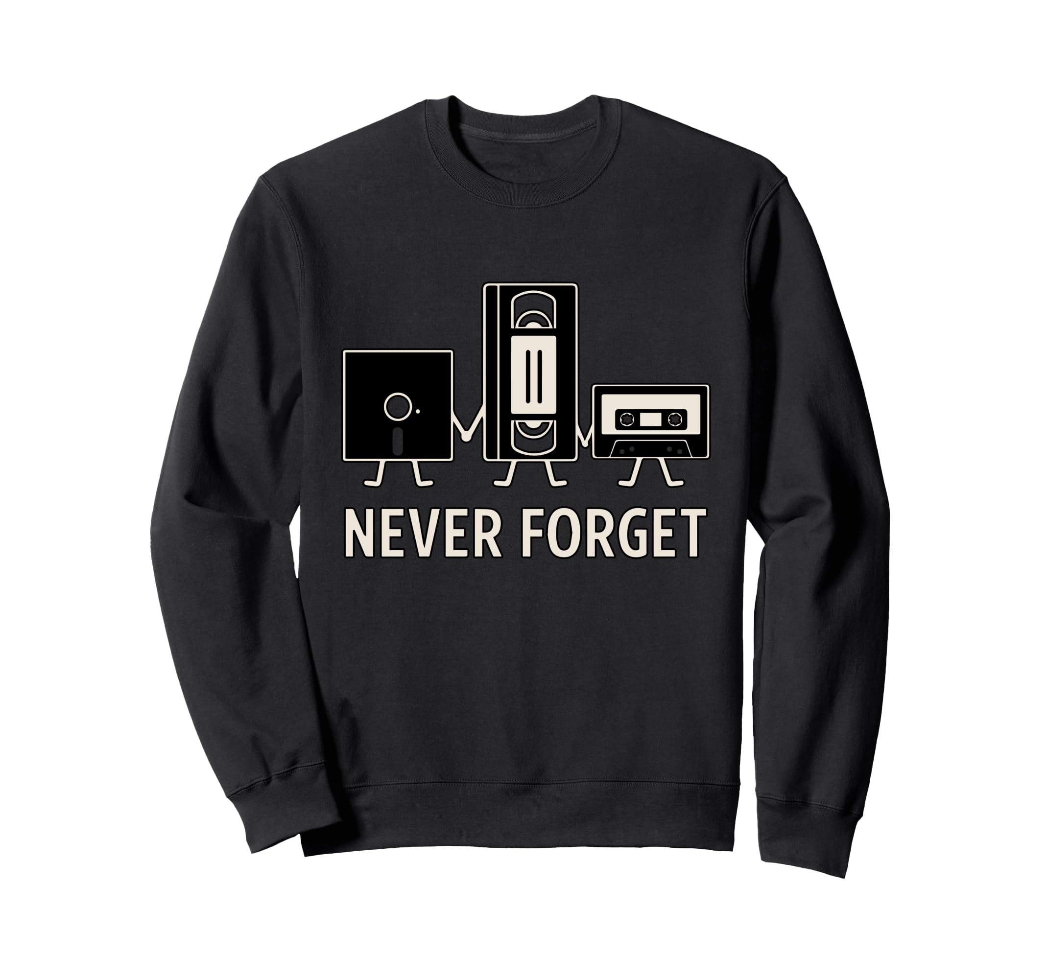 Funny Music Cassette Tape Vhs Sweatshirt - Unique Graphic for Adults - T-Shirt, Sweatshirt, Hoodie