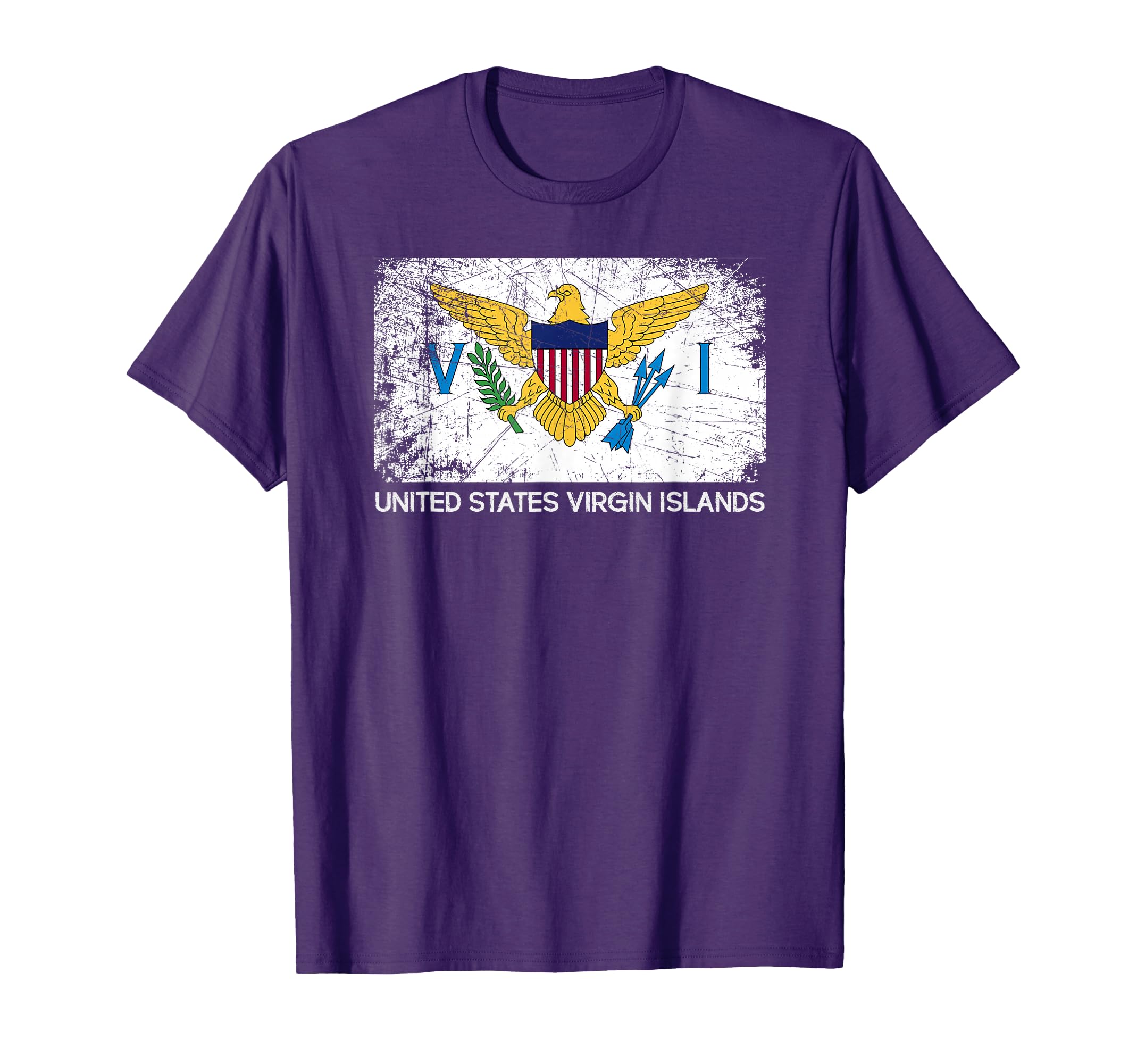 Usvi Flag Made U S Virgin Islands T-Shirt - Custom Art Print for Adults - T-Shirt, Sweatshirt, Hoodie